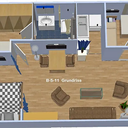 Lägenhet - Haus B, App 0b0511 *